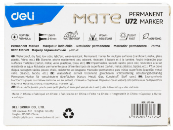 Маркер перманентный Deli  EU72-RD