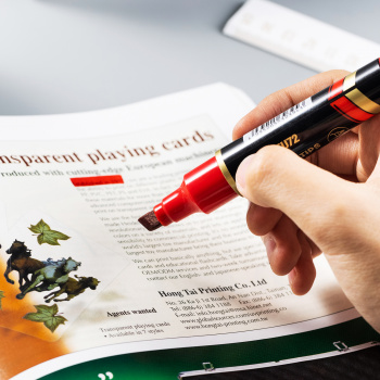 Маркер перманентный Deli  EU72-RD