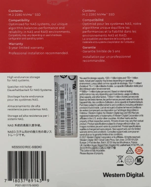 Накопитель SSD WD Original PCIe 3.0 x4 500GB WDS500G1R0C