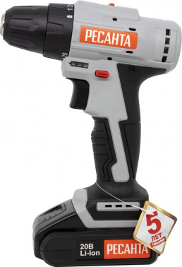 Дрель-шуруповерт Ресанта ДА-20-2ЛК-Б