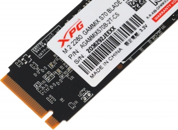 Накопитель SSD A-Data PCIe 4.0 x4 2TB AGAMMIXS70B-2T-CS