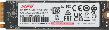 Накопитель SSD A-Data PCIe 4.0 x4 1TB AGAMMIXS70B-1T-CS