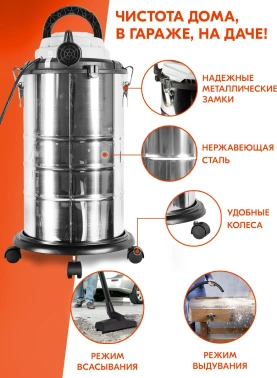 Строительный пылесос Ресанта ПС-1500/30