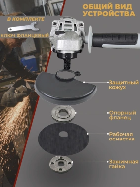 Углошлифовальная машина Ресанта УШМ-125/1100Э