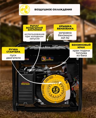 Генератор Huter DY8,0LX