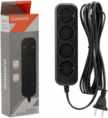Сетевой удлинитель SunWind SW-PE45-B