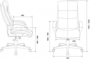 Кресло руководителя Бюрократ  CH-824