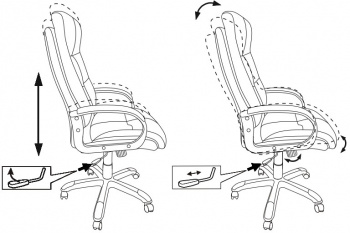 Кресло руководителя Бюрократ  CH-824