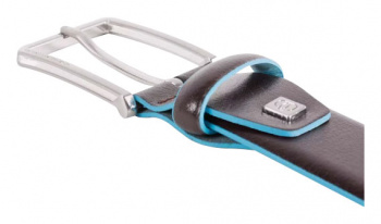 Ремень мужской Piquadro Blue Square CU5258B2/N регулир. 125х3.5см черный натур.кожа
