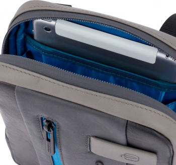 Сумка мужская Piquadro Urban CA3084UB00/NGR черная/серая натур.кожа