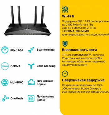 Роутер беспроводной TP-Link Archer AX53