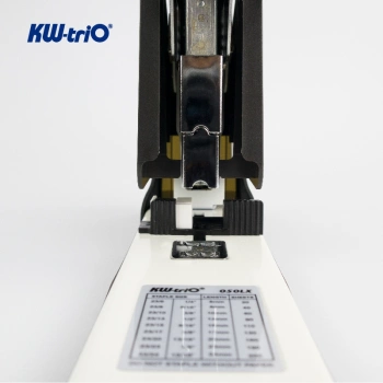 Степлер мощный Kw-Trio 050LX 23/6 23/8 23/10 23/13 23/15 23/17 23/20 23/23 (200листов) снижение усилия черный 100скоб металл коробка