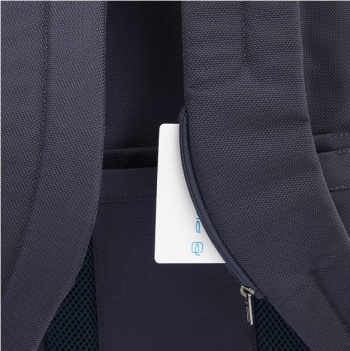 Рюкзак мужской Piquadro Brief2 CA5949BR2/BLU роллтоп синий нейлон/натур.кожа