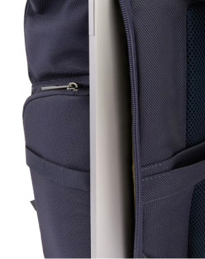 Рюкзак мужской Piquadro Brief2 CA5949BR2/BLU роллтоп синий нейлон/натур.кожа