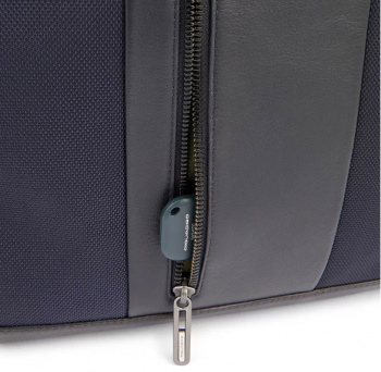 Рюкзак мужской Piquadro Brief2 CA5949BR2/BLU роллтоп синий нейлон/натур.кожа