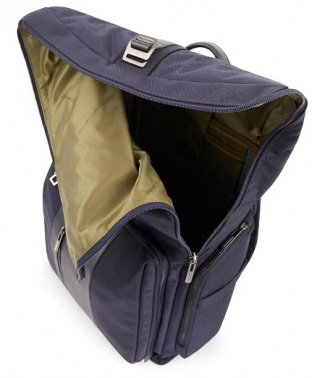 Рюкзак мужской Piquadro Brief2 CA5949BR2/BLU роллтоп синий нейлон/натур.кожа