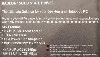 Накопитель SSD AMD PCIe 3.0 x4 256GB R5MP256G8