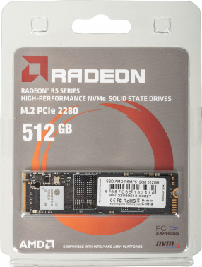 Накопитель SSD AMD PCIe 3.0 x4 512GB R5MP512G8
