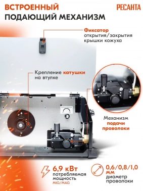 Сварочный полуавтомат Ресанта САИПА-24В/200А