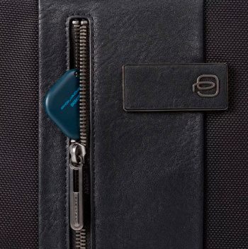 Сумка дорожная Piquadro Brief2 BV4447BR2/N черная нейлон/натур.кожа