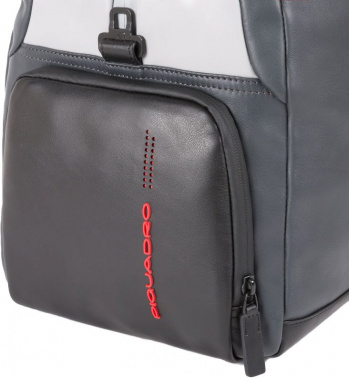 Сумка дорожная Piquadro Urban BV4447UB00/GRN серая/черная натур.кожа