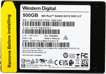 Накопитель SSD WD SATA-III 500GB WDS500G1R0A