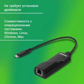 Сетевой адаптер Gigabit Ethernet Digma D-USBC-LAN1000
