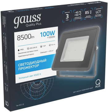 Прожектор уличный Gauss Qplus  690511100