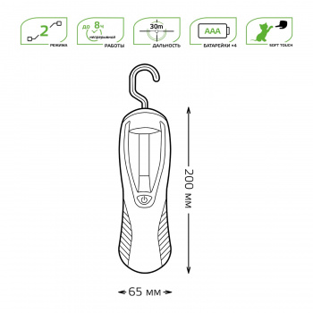Фонарь Gauss GFL504