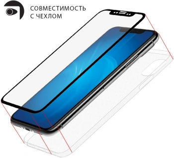 Защитное стекло для экрана прозрачная DF LSteel-65