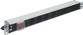 Блок распределения питания Rem R-10-4S-6C13-V-440-1.8 гор.размещ. 4xSchuko 6xC13 базовые 10A C14 1.8м