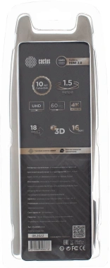 Кабель аудио-видео Cactus CS-HDMI.2-1.5