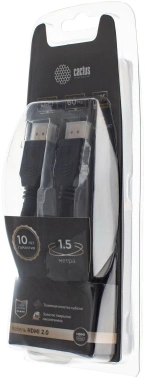 Кабель аудио-видео Cactus CS-HDMI.2-1.5