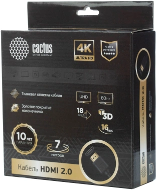 Кабель аудио-видео Cactus CS-HDMI.2-7