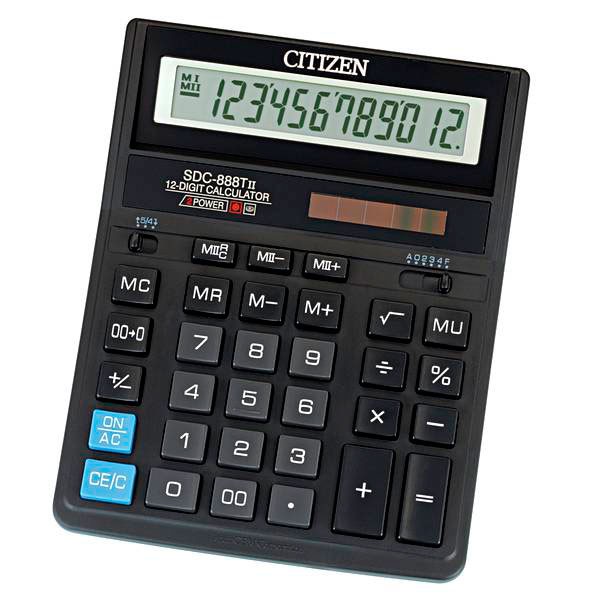 Калькулятор бухгалтерский Citizen SDC 888TII