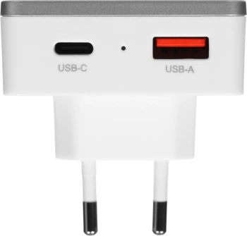 Сетевое зар./устр. VLP VLP-WC20-01-WH 20W 3A+2A (PD+QC) USB-C/USB-A универсальное белый