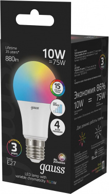 Лампа светодиодная Gauss  102102410