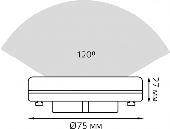 Лампа светодиодная Gauss  108408308-D