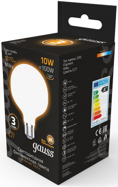 Лампа светодиодная Gauss Filament  189202110