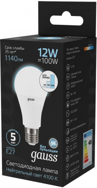 Лампа светодиодная Gauss  102502212-S