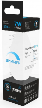 Лампа светодиодная Gauss  103101307-D