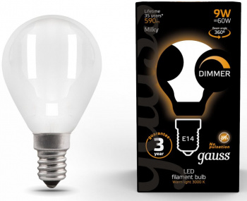 Лампа светодиодная Gauss Filament  105201109-D