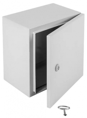 Шкаф электротехнический Elbox EMW-600.600.300-1-IP66 потол.пан. пан.основ. одноствор. настенный 600мм 600мм 300мм 285мм IP66 несъемн.бок.пан. серый сталь