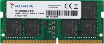 Память DDR4 32Gb 3200MHz A-Data AD4S320032G22-BGN OEM PC4-25600 CL22 SO-DIMM 260-pin 1.2В single rank