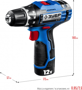 Дрель-шуруповерт Зубр DL-121-22F