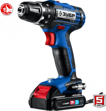 Дрель-шуруповерт Зубр DL-201-22