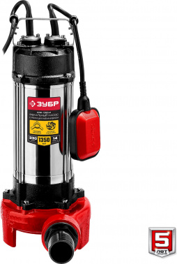 Насос фекальный Зубр НПФ-1350-Р