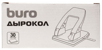 Дырокол Buro макс.:30лист. металл черный отв.:2