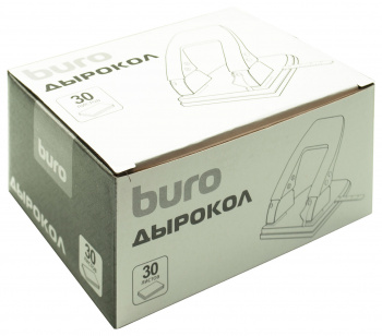 Дырокол Buro макс.:30лист. металл черный отв.:2