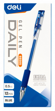 Ручка гелев. Deli Daily E6600SBlue
